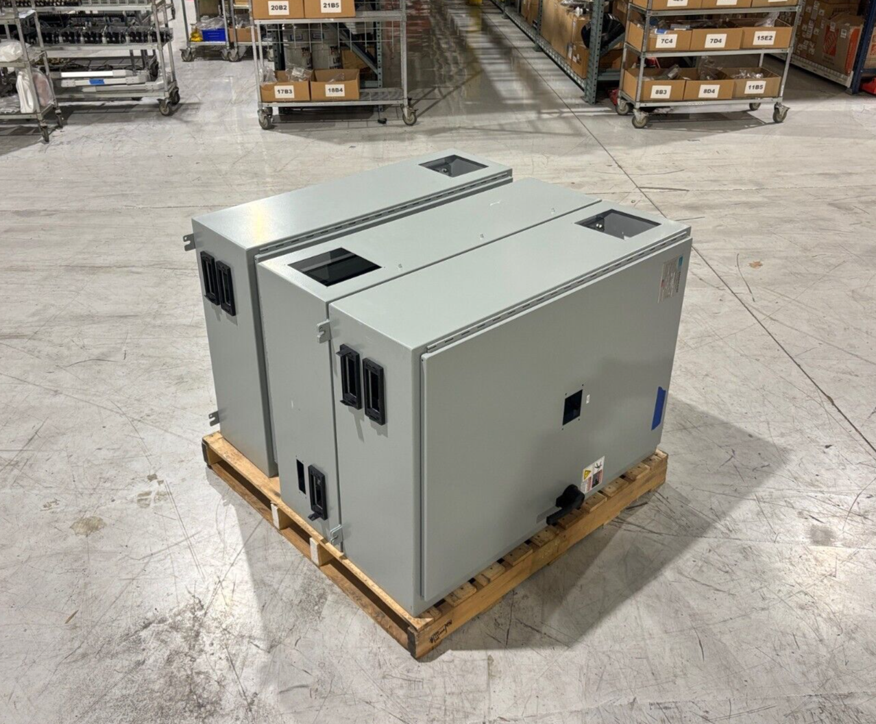 Hoffman NVent A42SA3212LPPL Electrical Enclosure & Back Mounting Plate, LOT OF 3 - Used - Maverick Industrial Sales