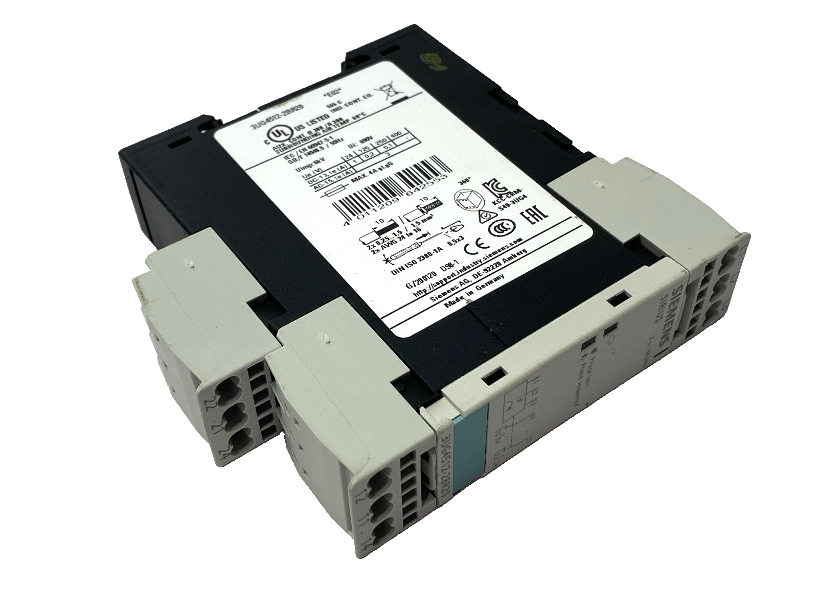 Siemens 3UG4512-2BR20 Phase Failure Relay 160-690V - Maverick Industrial Sales