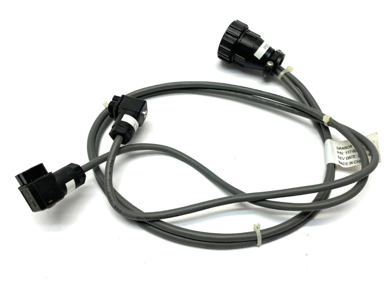 117-032-622 | Sanbor Triple Ended Splitter Cable 10-Pin Male to two 4-Pin Females - Used - Maverick Industrial Sales