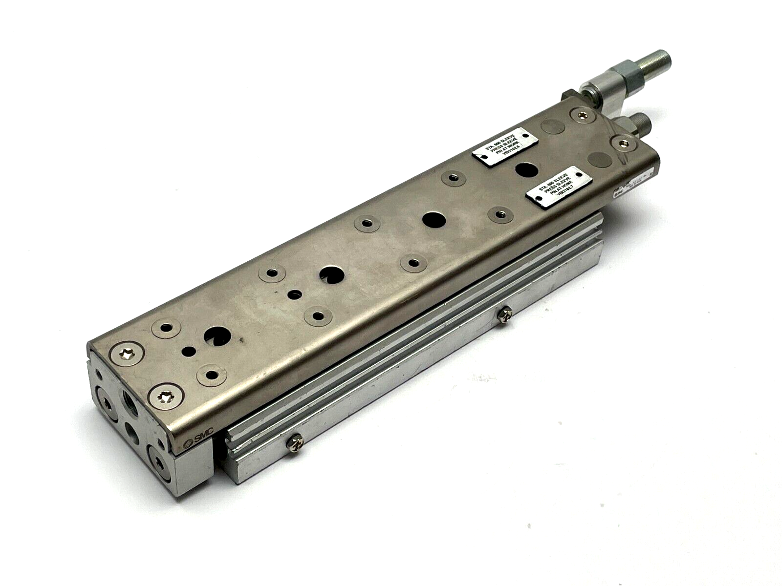 MXQ20A-100ZA6 | SMC Guided Slide Cylinder - Used - Maverick Industrial Sales