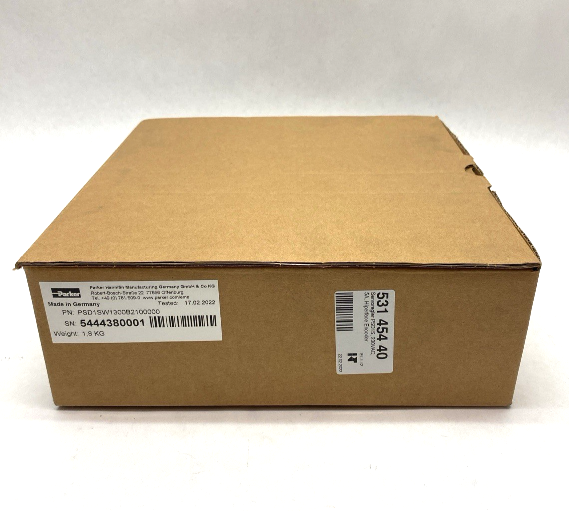 PSD1SW1300B2100000 | Parker Hiperface DSL Multi-Fieldbus Servo-Drive, Single Axis - New - Maverick Industrial Sales