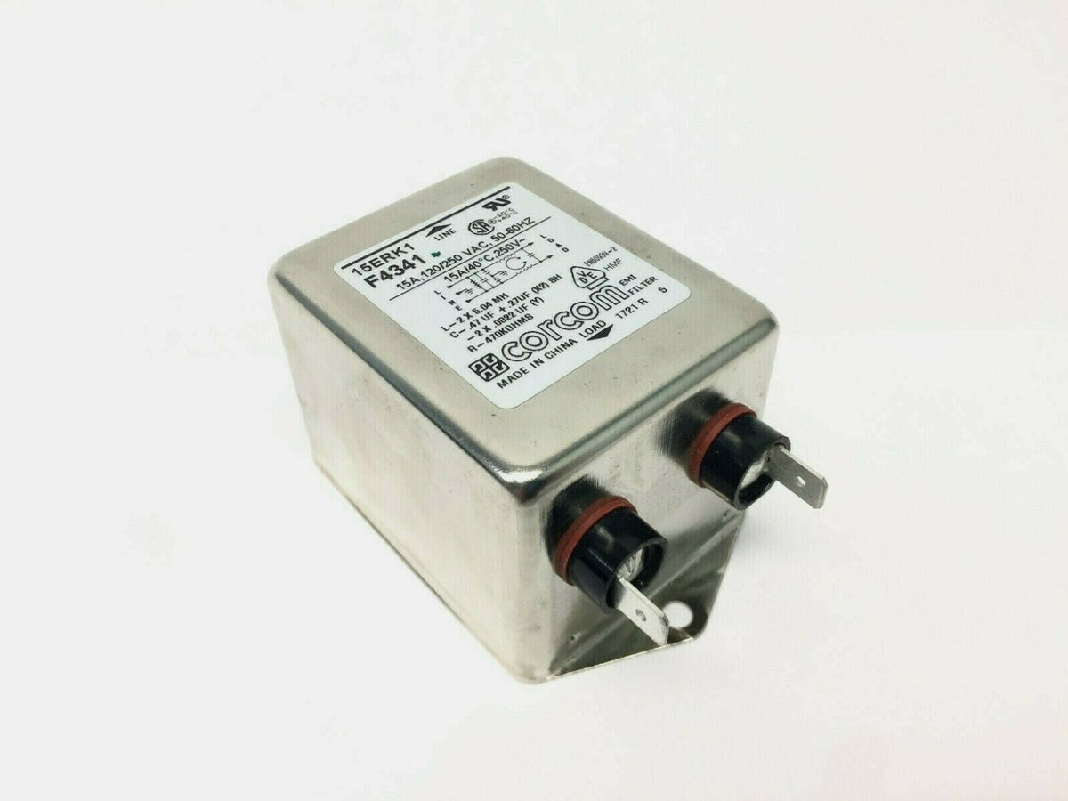 15ERK1 | Corcom Power Line Filter 15A, 120/250 VAC, 50-60 Hz - Used - Maverick Industrial Sales