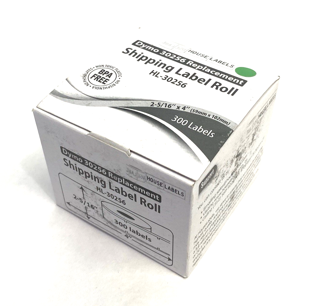 30256 | House Labels Dymo Replacement Label Roll Green 2-5/16" 300-LABELS - New - Maverick Industrial Sales