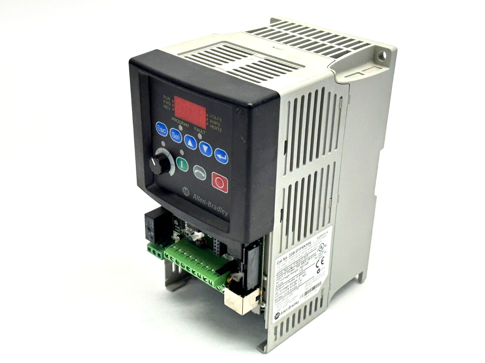 Allen-Bradley 22B-D1P4N104 Ser A PowerFlex 40 AC Drive 0.4kW 0.5HP 380-480V - For parts or not working - Maverick Industrial Sales