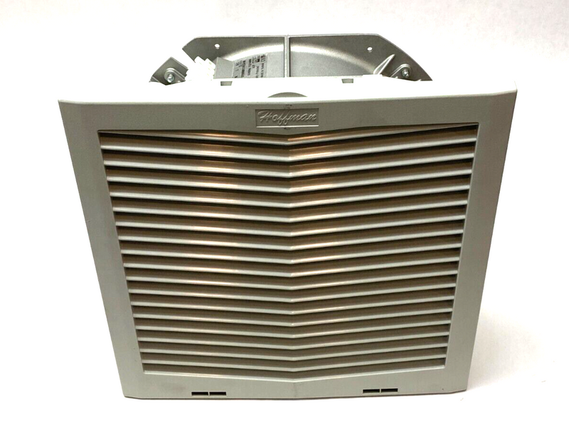 Hoffman HF1316424 Side Mount Filter Fan Thermally Protected 115V 484CFM Lt Gray - Maverick Industrial Sales