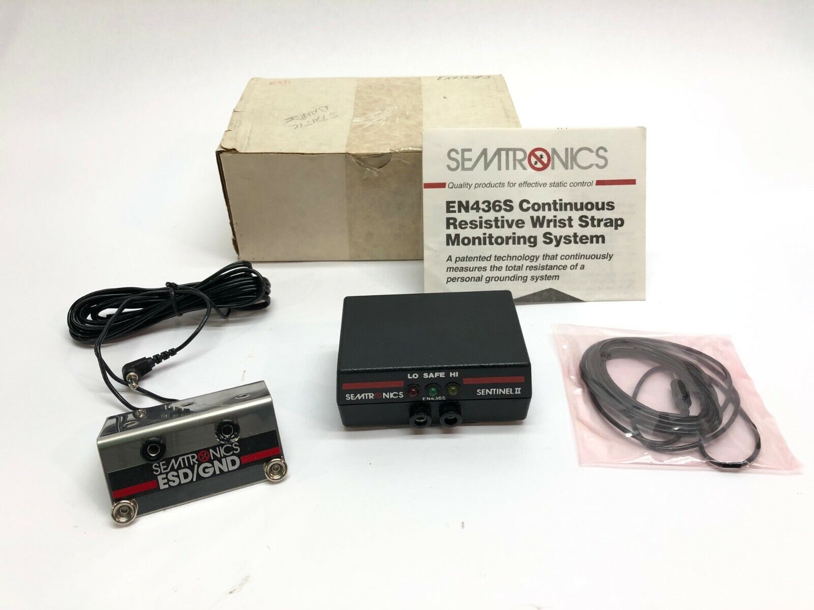 EN436SR, EN436S | Semtronics Sentinel II ESD/GND EN436SR Resistive Wrist Strap Monitoring System - New – Open box - Maverick Industrial Sales