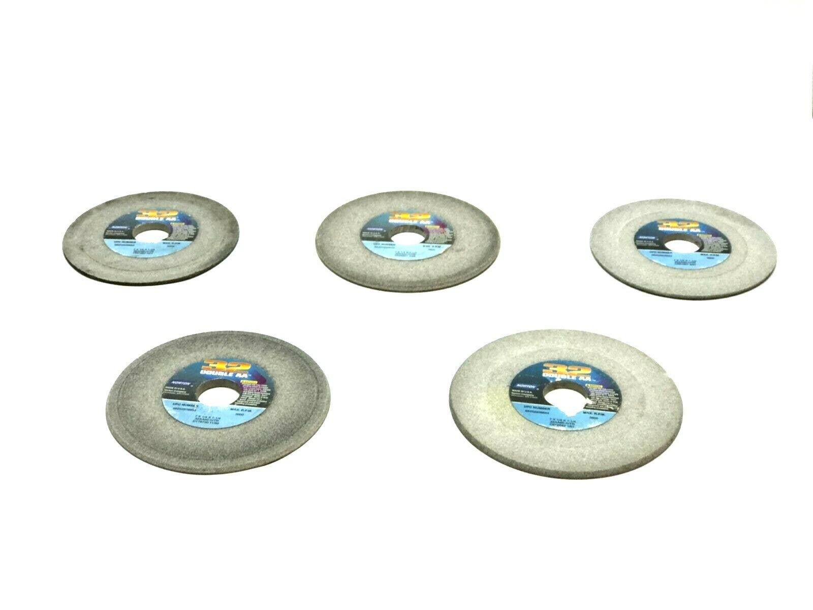 Norton 32AA60-IVTR Grinding Wheels 1-1/4" Bore 3600 RPM LOT OF 5 - Used - Maverick Industrial Sales