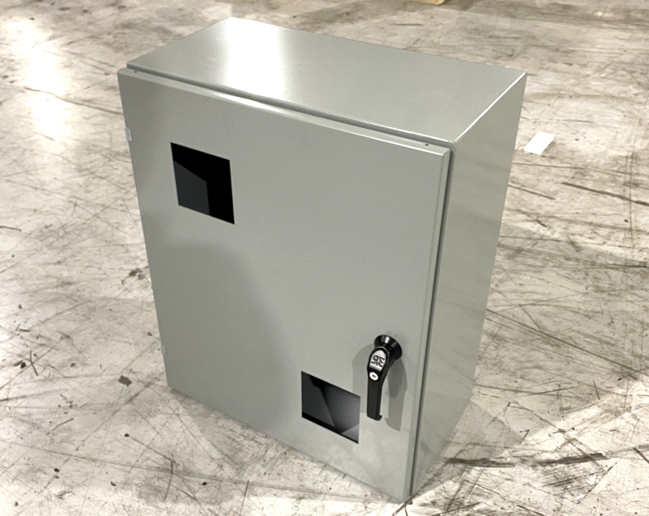 Saginaw Control EDG2-30EL2412LPPL Custom 2-Window Enclosure, 30" x 24" x 12" - Maverick Industrial Sales