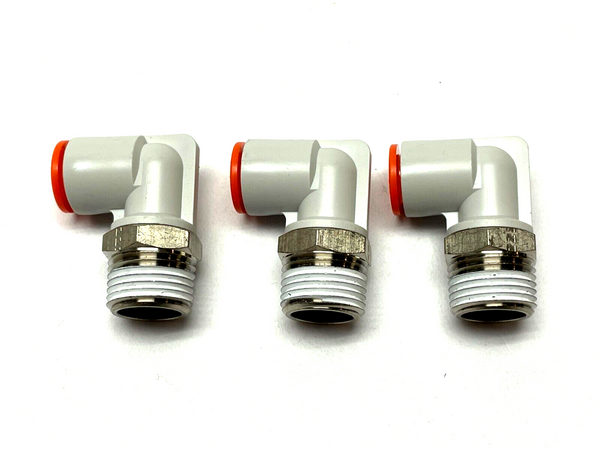 SMC KQ2L11-U03N Right-Angle One-Touch Fitting LOT OF 3 - Maverick Industrial Sales