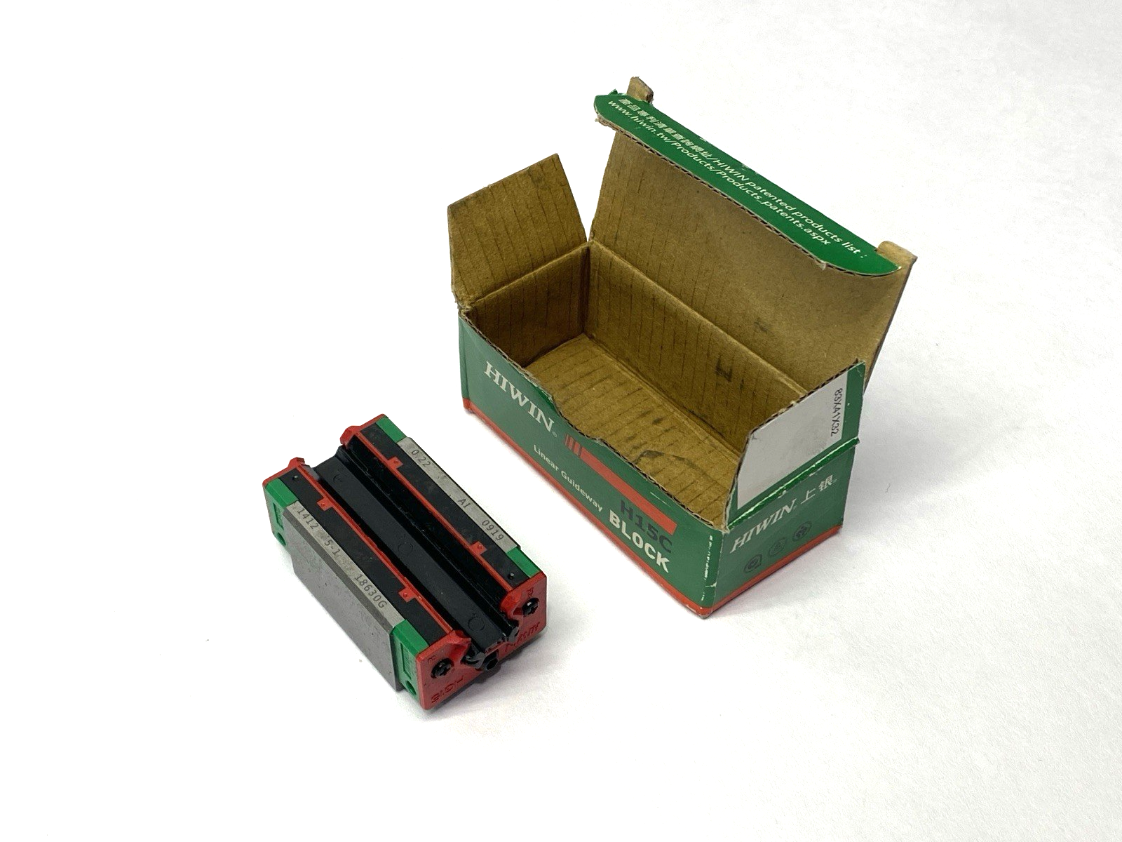 Hiwin HGH15CAZ0H Linear Guideway Block 28mm x 34mm x 61.4mm - Maverick Industrial Sales