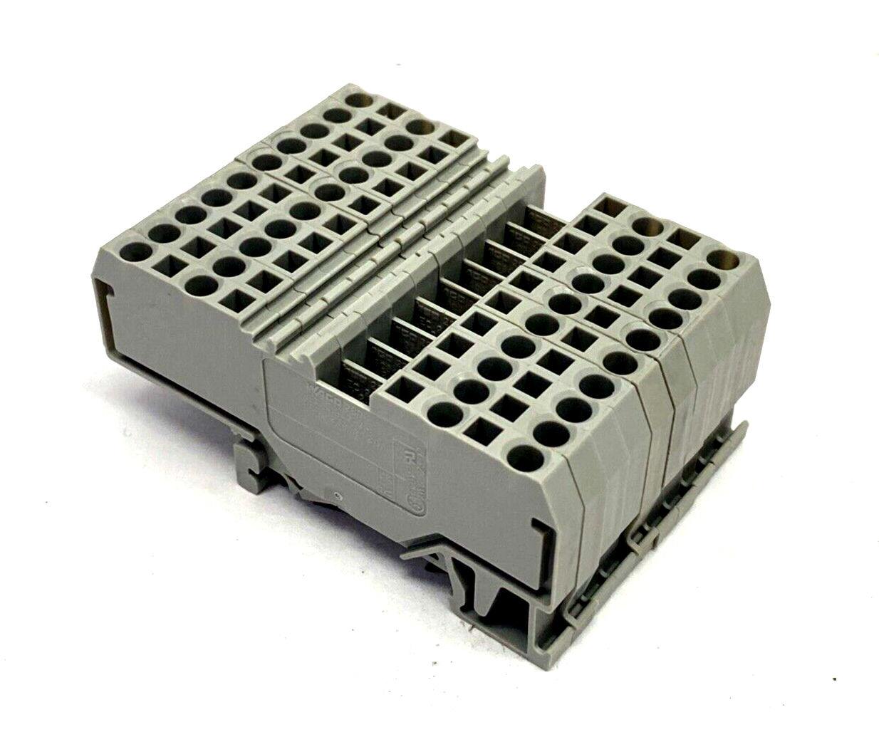 Wago 280-633 4-Conductor Terminal Block 2.5 mm², Cage Clamp, Gray, LOT OF 10 - Maverick Industrial Sales
