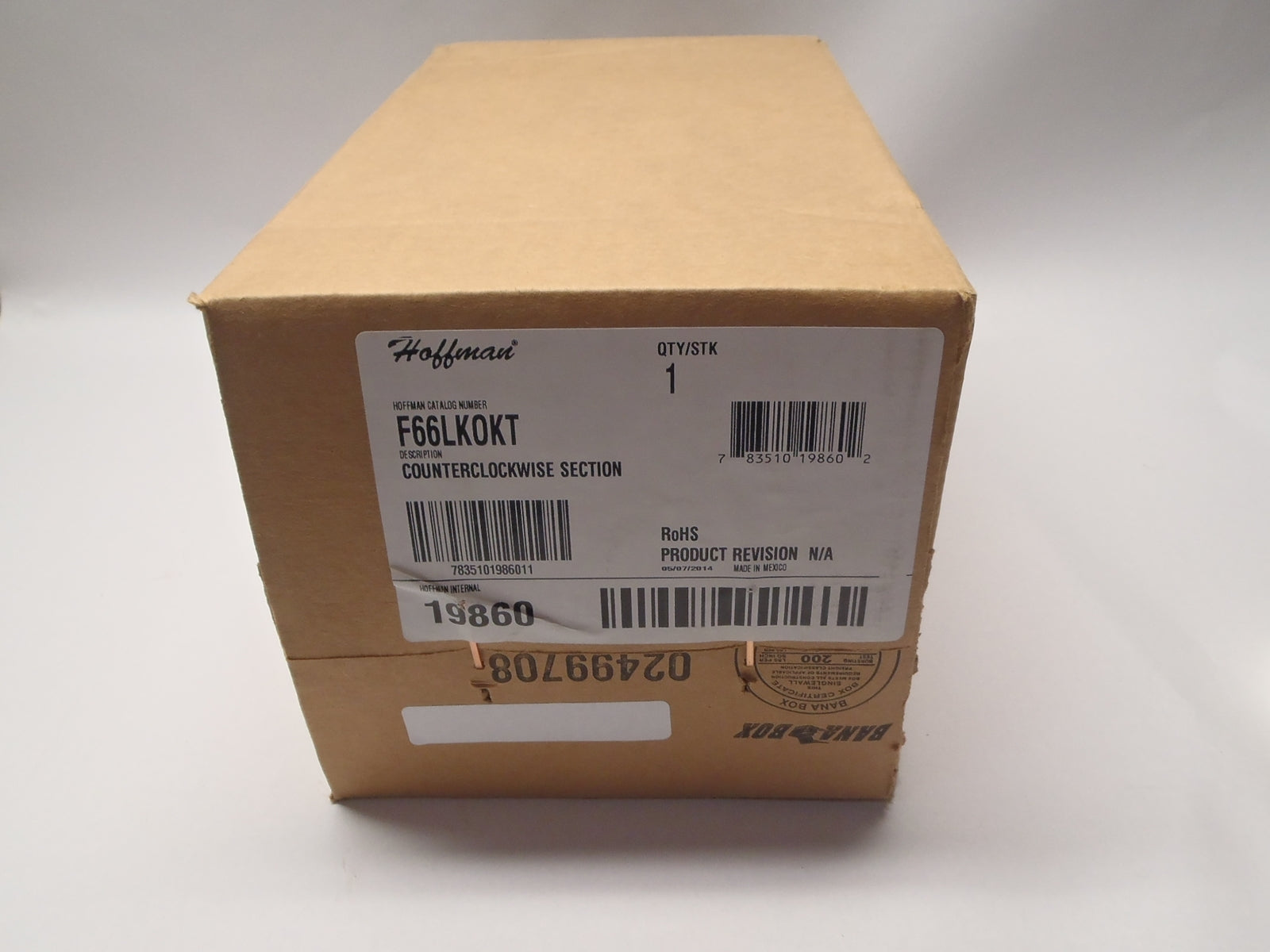 Hoffman F66LK0KT Counter Clockwise Section Wire-way - New – Open box - Maverick Industrial Sales