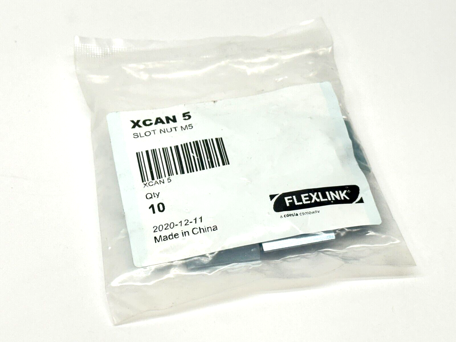 XCAN 5 | Flexlink Slot Nut M5 BAG OF 10 - New - Maverick Industrial Sales