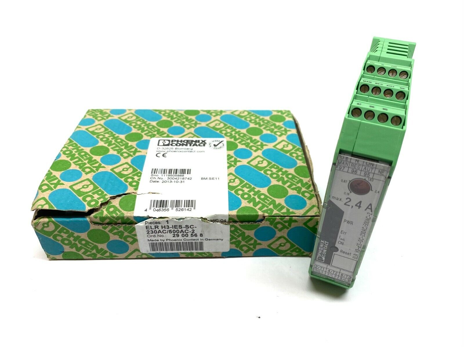 Phoenix Contact ELR H3-IES-SC-230AC/500AC-2 Hybrid Motor Starter 2900568 - New – Open box - Maverick Industrial Sales