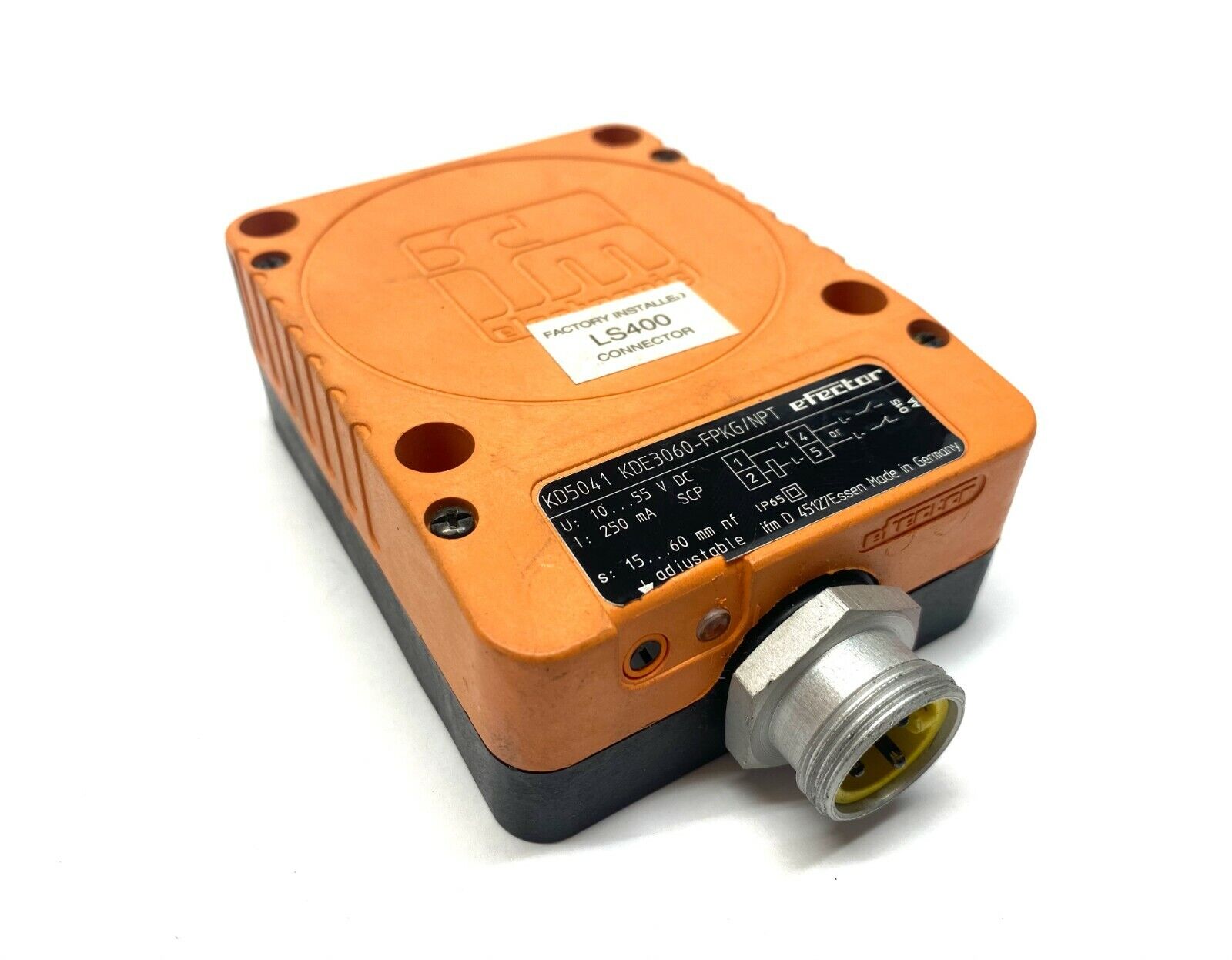 IFM Efector KD5041 Capacitive Proximity Sensor KDE3060-FPKG/NPT - Used - Maverick Industrial Sales