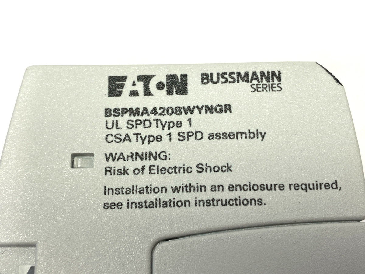 BSPMA4208WYNGR | Eaton Industrial Surge Protector 275V - New Other - Maverick Industrial Sales