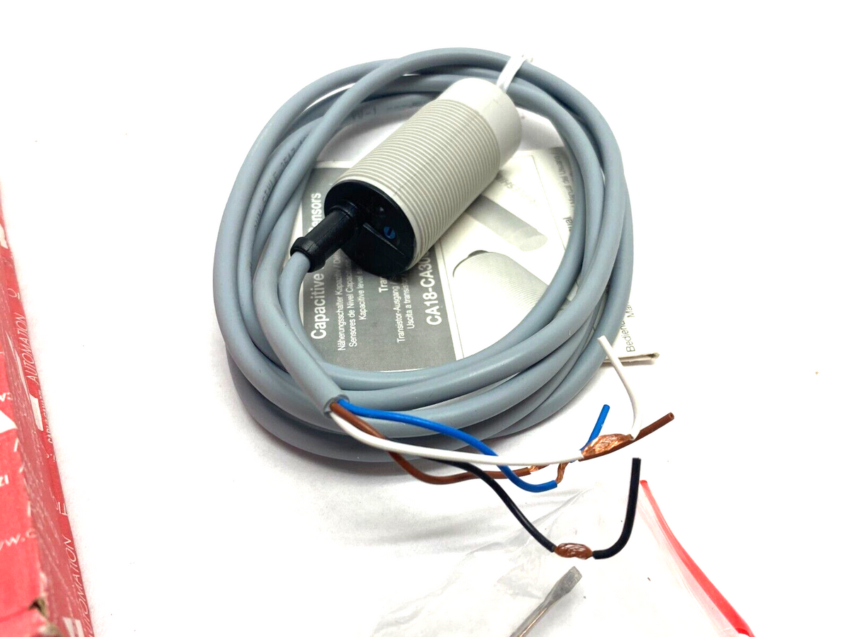 CA30CAN25PA | Carlo Gavazzi Capacitive Proximity Switch M30 25mm Range 10-40VDC - New – Open box - Maverick Industrial Sales
