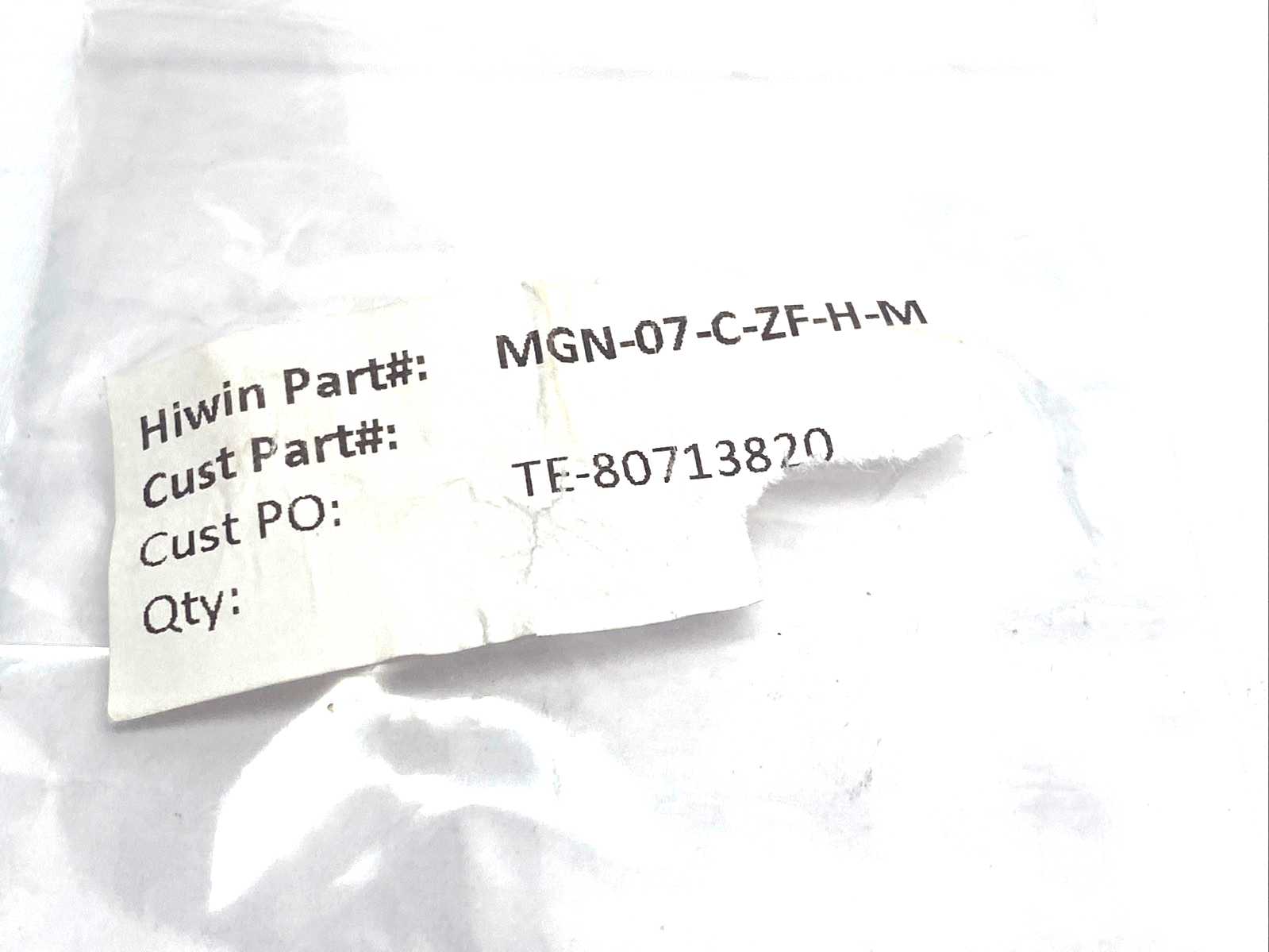 HIWIN MGN-07-C-ZF-H-M Miniature Linear Guideway Block, MGN7H - Maverick Industrial Sales