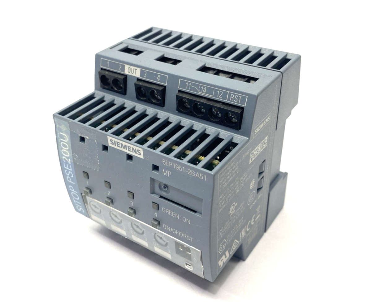 Siemens 6EP1961-2BA51 SITOP PSE200U 3A NEC CLASS 2 Selectivity Module 0.5-3A - Maverick Industrial Sales