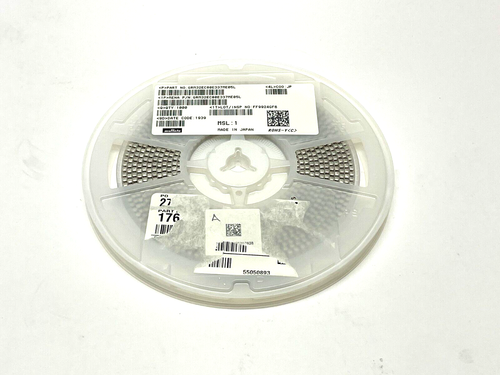 GRM32EC80E337ME05L | Murata Ceramic Capacitor REEL OF 1000 - New – Open box - Maverick Industrial Sales