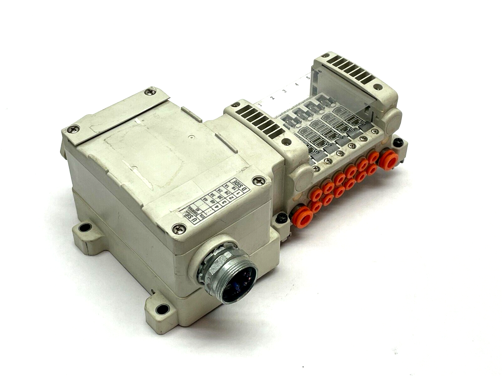 VV5QC11-06N3TD0-D0NS | SMC Plug-In Base Mount Manifold - Used - Maverick Industrial Sales