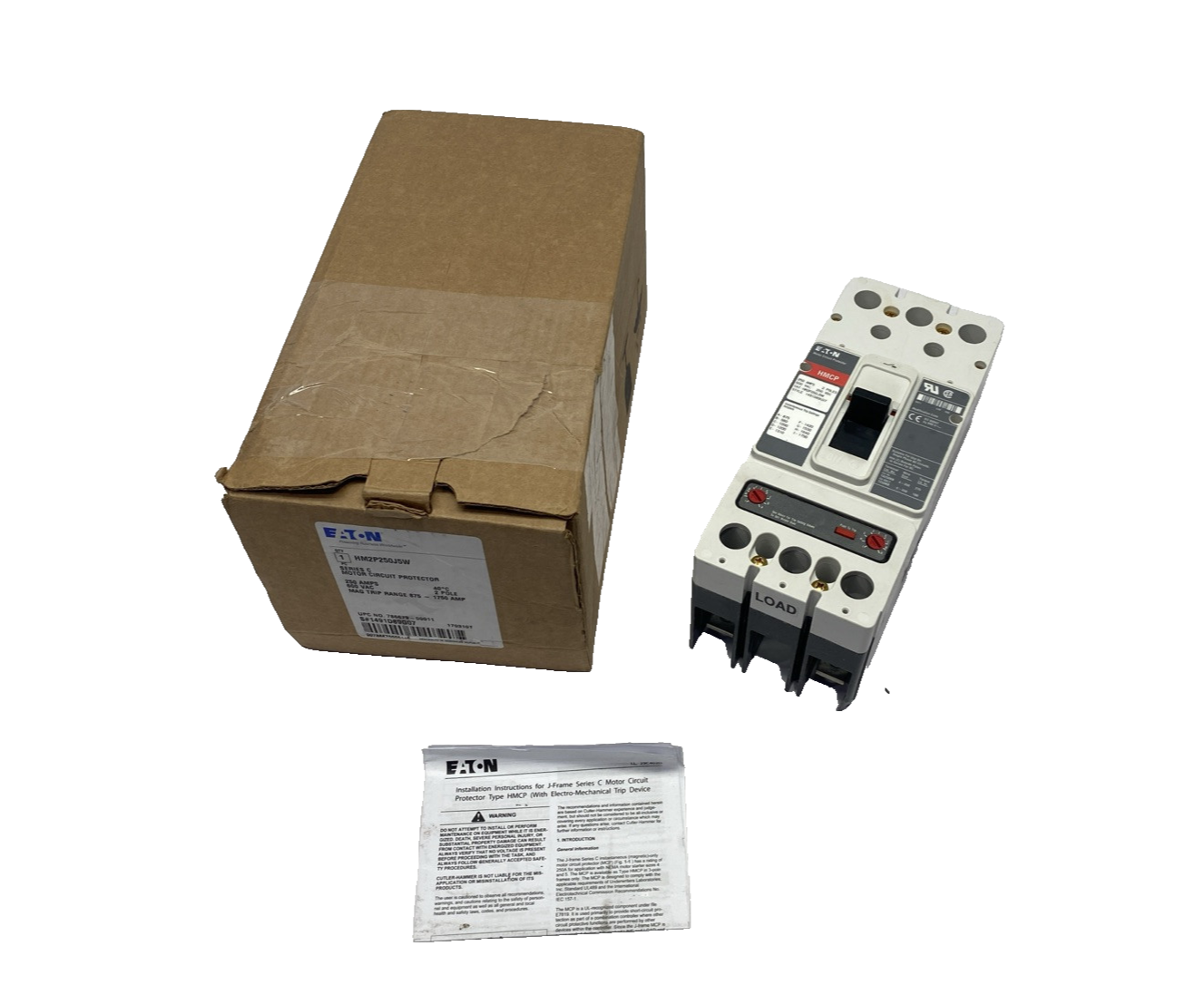 Eaton HM2P250J5W Series C Motor Circuit Protector 250A 600VAC CHIPPED CORNER - Maverick Industrial Sales