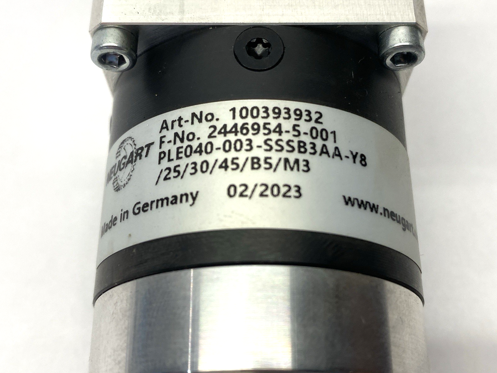 Neugart PLE040-003-SSSB3AA-Y8/25/30/45/B5/M3 Planetary Gear Motor 100393932 - New – Open box - Maverick Industrial Sales