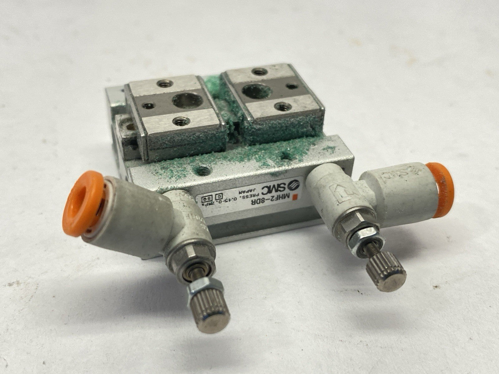 MHF2-8DR | SMC Pneumatic Gripper 8mm Bore Short Stroke - For parts or not working - Maverick Industrial Sales