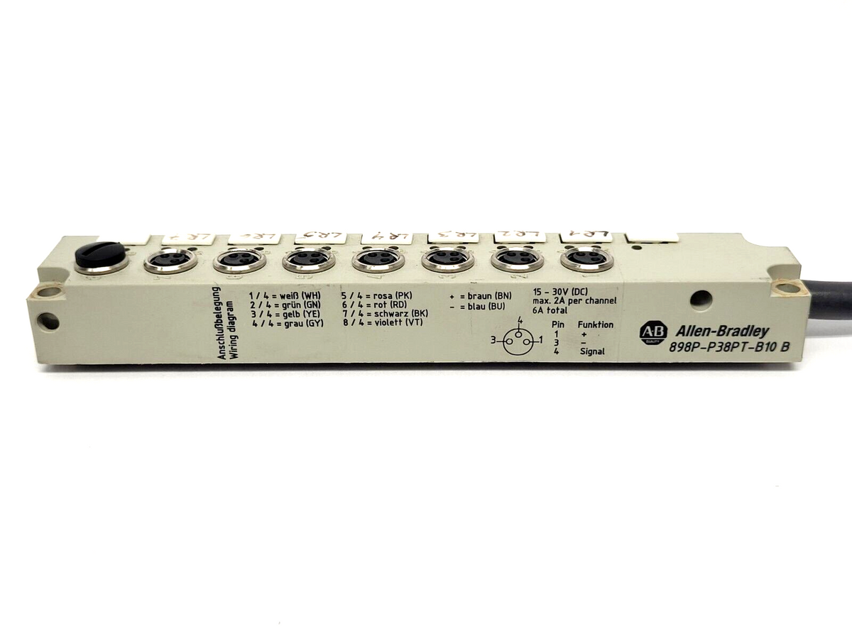 898P-P38PT-B10 B, 898PP38PTB10B | Allen Bradley 898P-P38PT-B10 B Distribution Box 898PP38PTB10B - Used - Maverick Industrial Sales