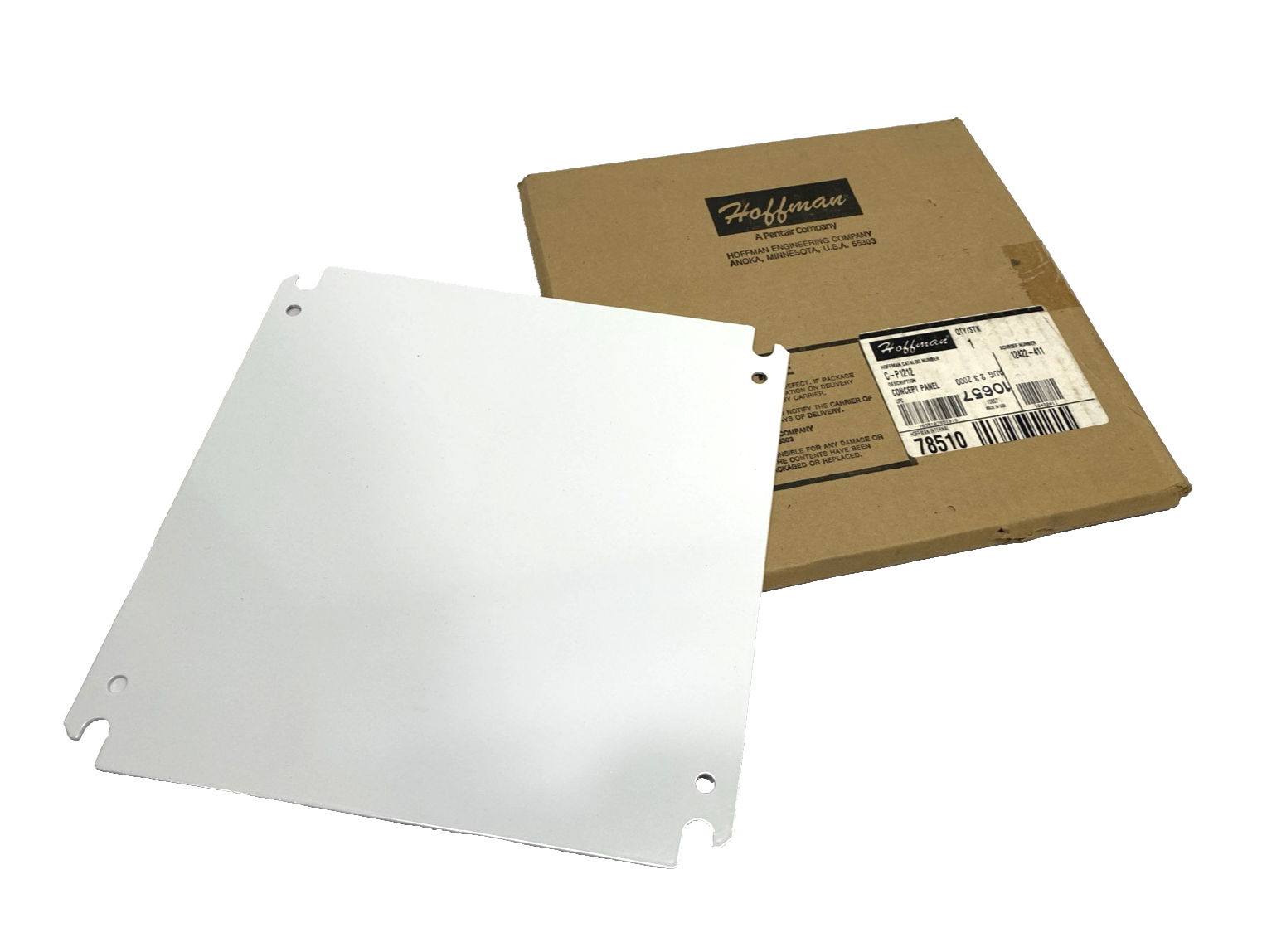 Hoffman C-P1212 Concept Panel For 12"x12" Enclosure, White - New – Open box - Maverick Industrial Sales
