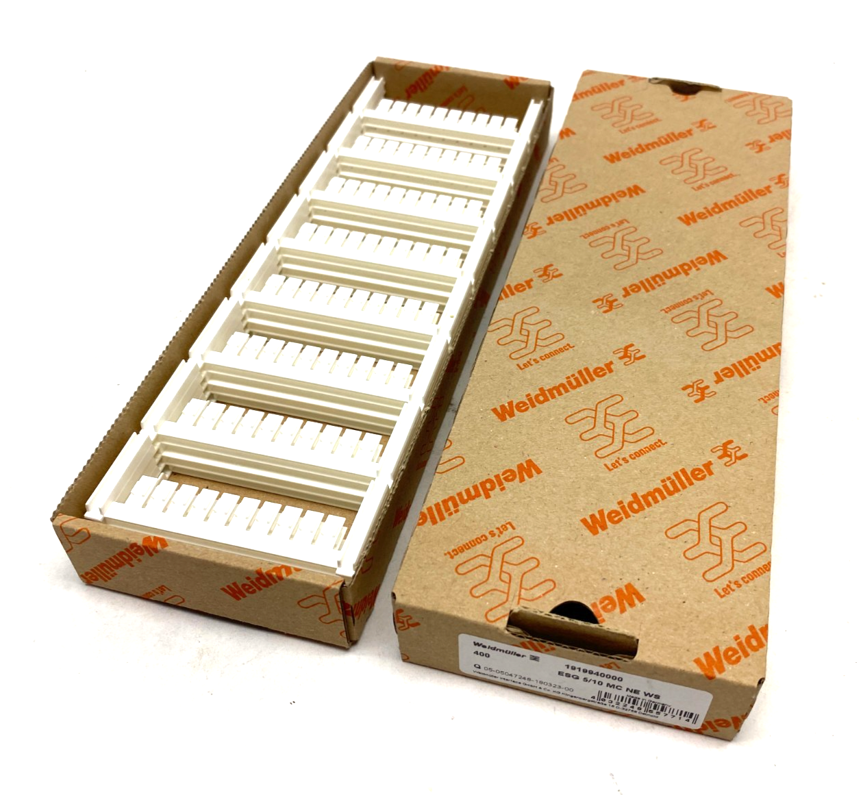 Weidmuller 1919940000 Terminal Marking Plate White ESG 5/10 MC NE WS PKG OF 400 - Maverick Industrial Sales
