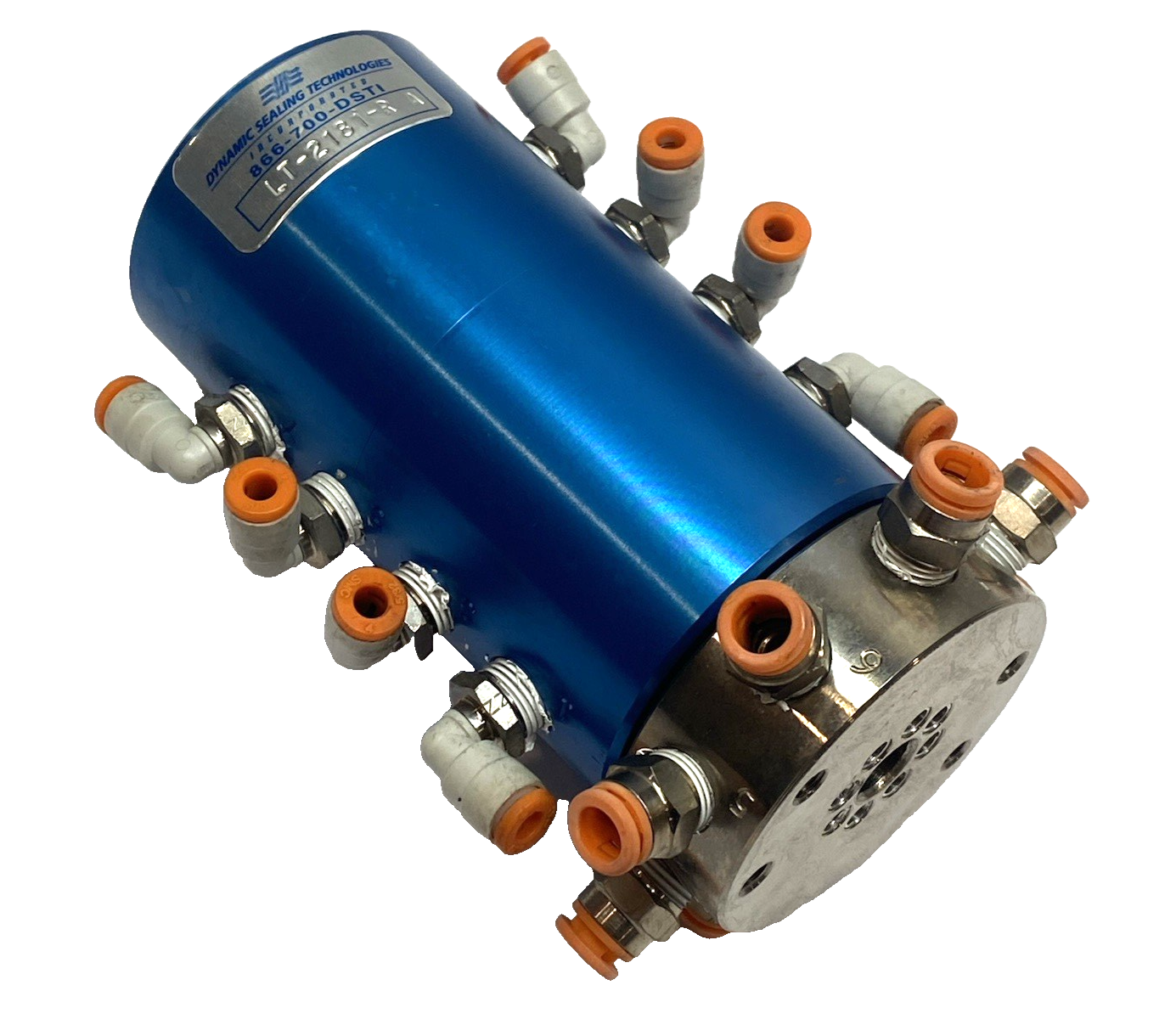DSTI LT-2181-RA 8-Passage Rotary Union, Lightweight, Compact, 1/8"-27 NPT - Maverick Industrial Sales