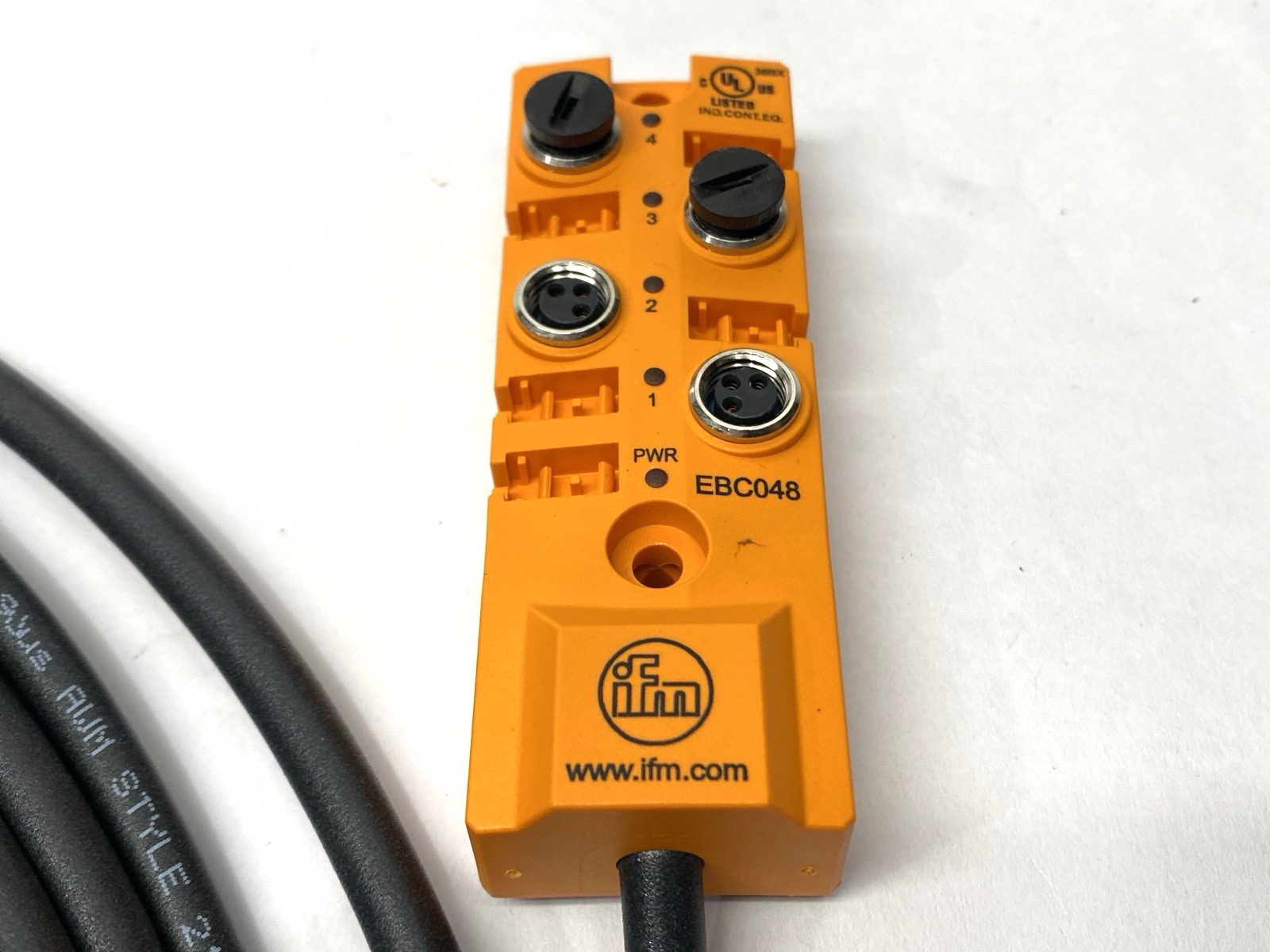 ifm EBC048 Wiring Block M8 4-Port 5m ZD04F035MSS005H10 - New – Open box - Maverick Industrial Sales