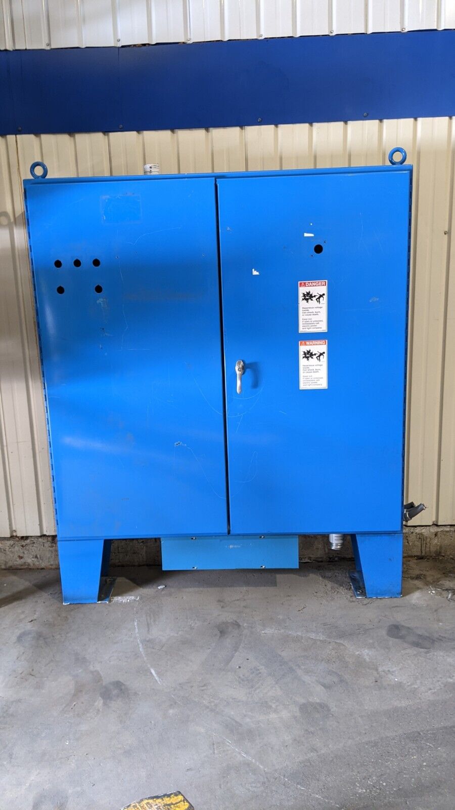 60"x60"x10" Electrical Enclosure Double Door Floor Standing - Used - Maverick Industrial Sales