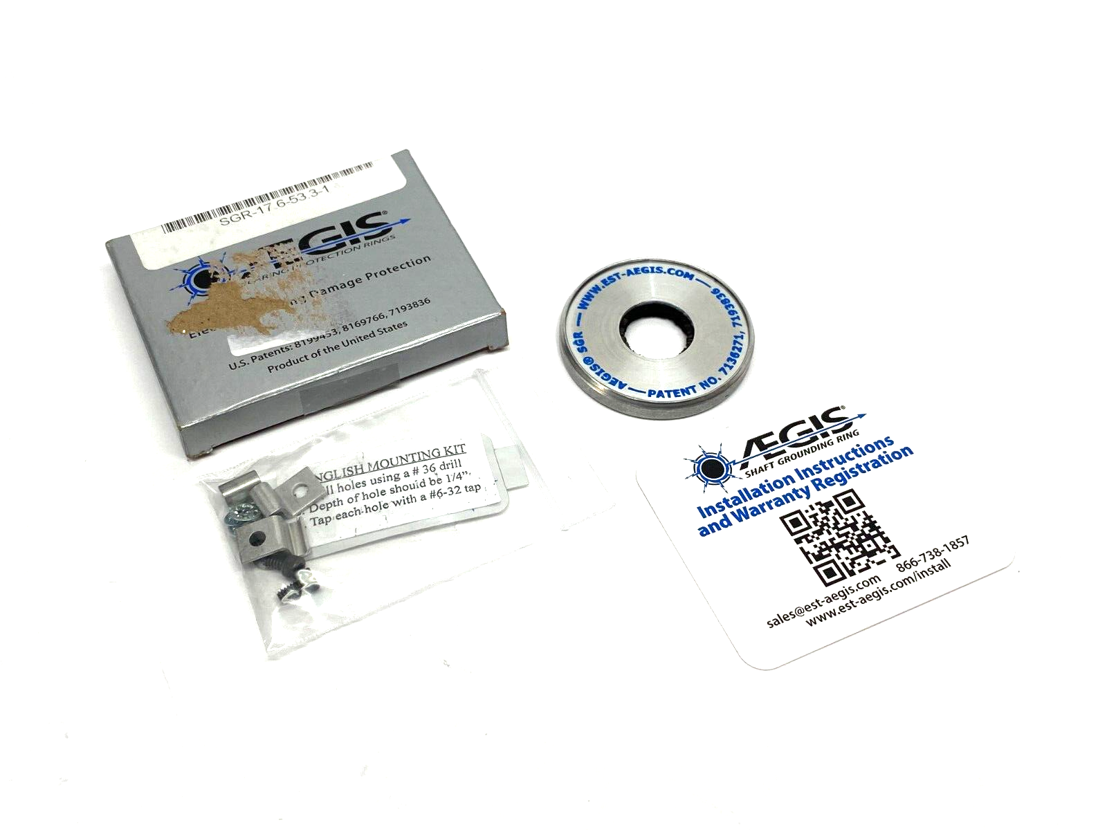 Aegis SGR-17.6-53.3-1 Motor Shaft Filter Grounding Bearing - Maverick Industrial Sales