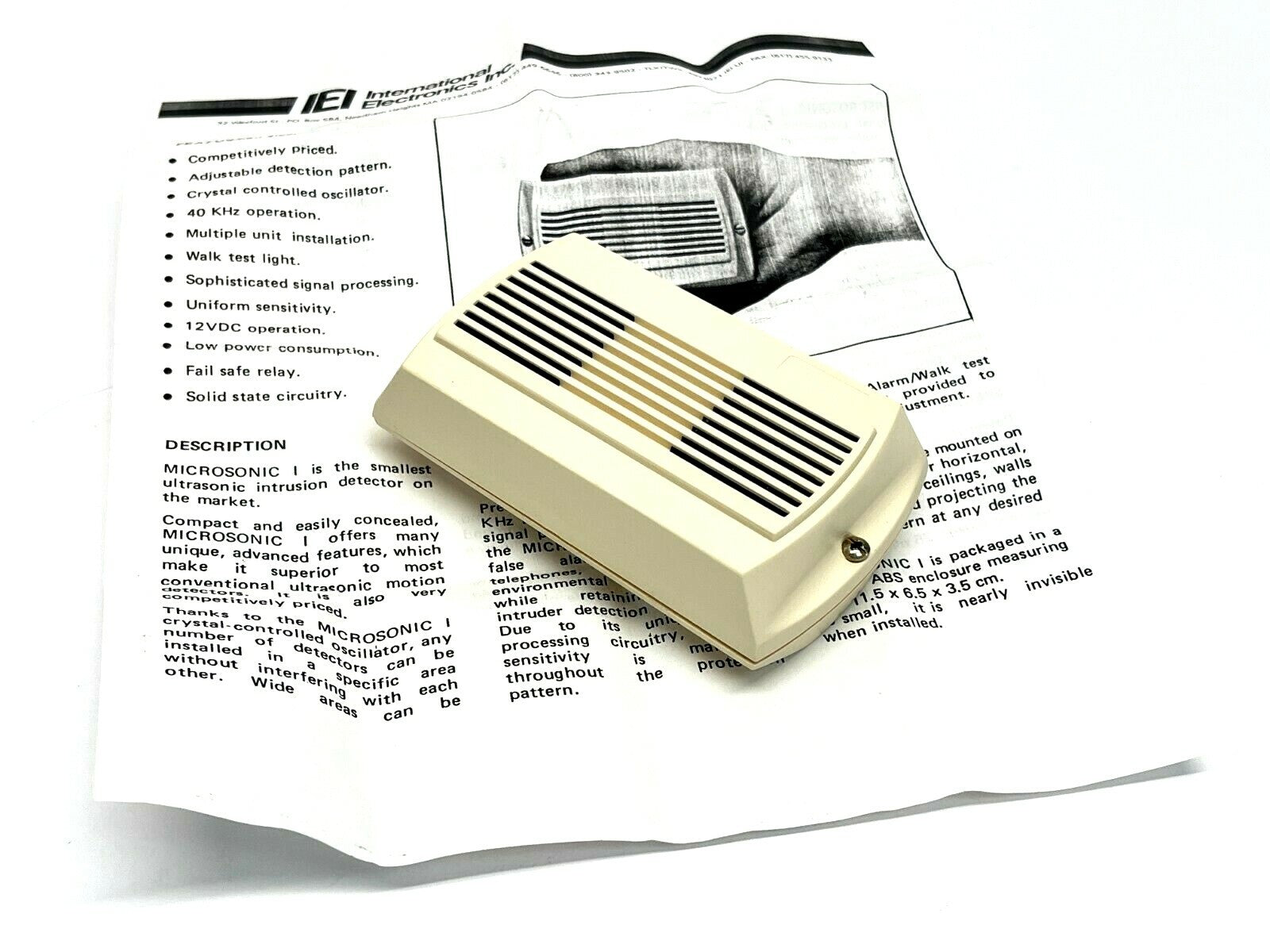 Visonic Microsonic I Ultrasonic Sensor - New – Open box - Maverick Industrial Sales