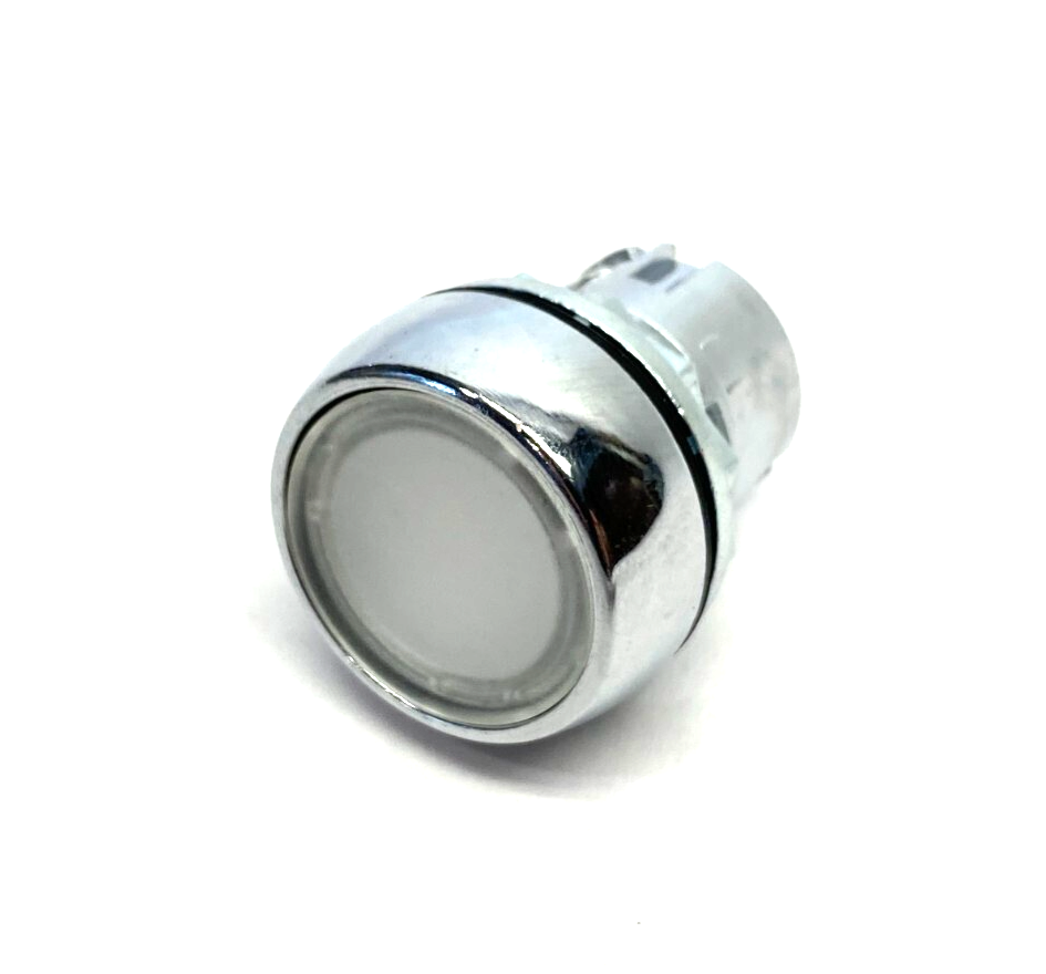 Allen Bradley 800FM-LF7 Flush Mount Illuminated Pushbutton White Metal Bezel - Maverick Industrial Sales