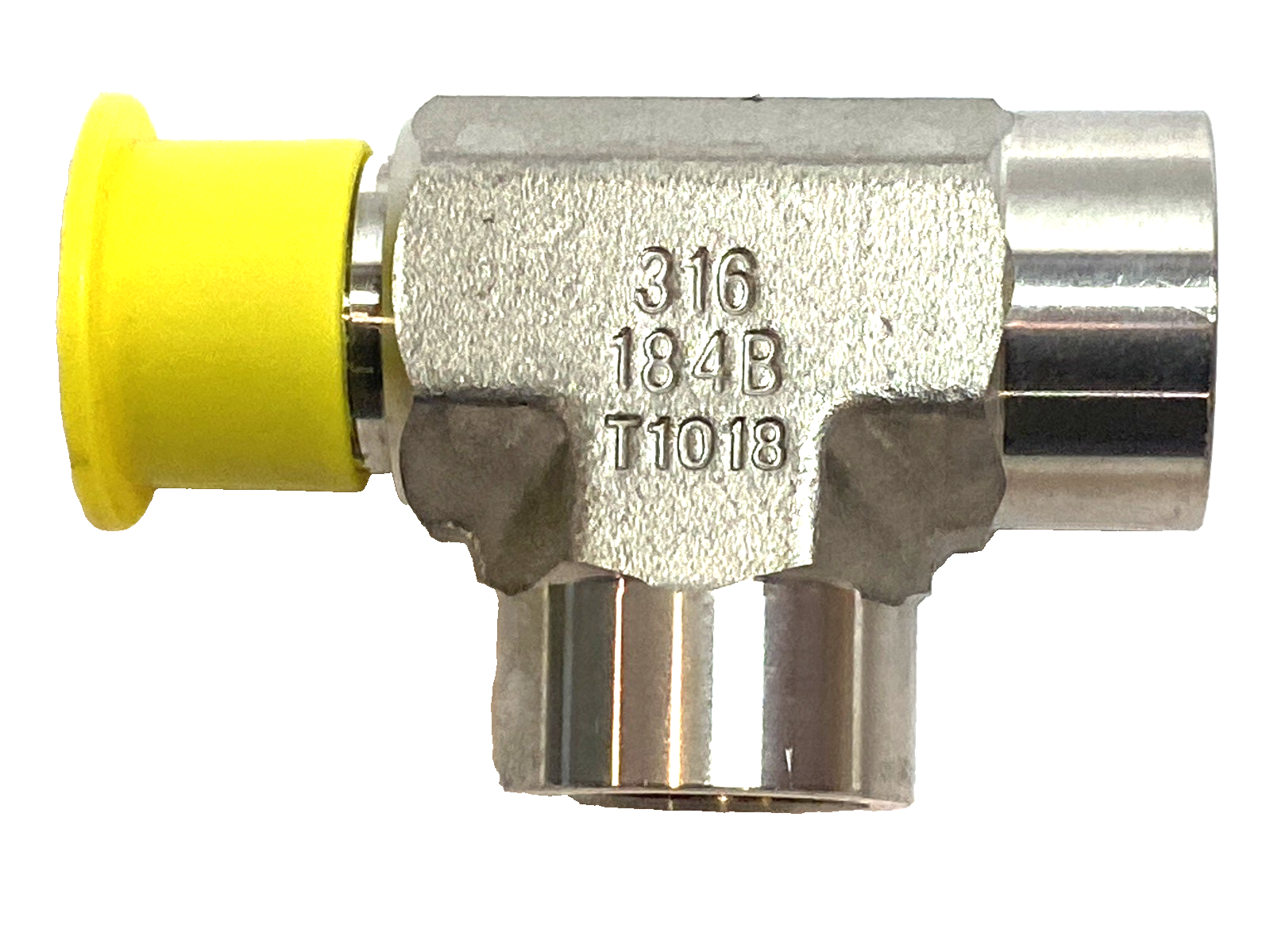3/8 MRO-SS | Parker Male Run Tee 3/8-18 NPTF Stainless Steel Fitting- New – Open box - Maverick Industrial Sales