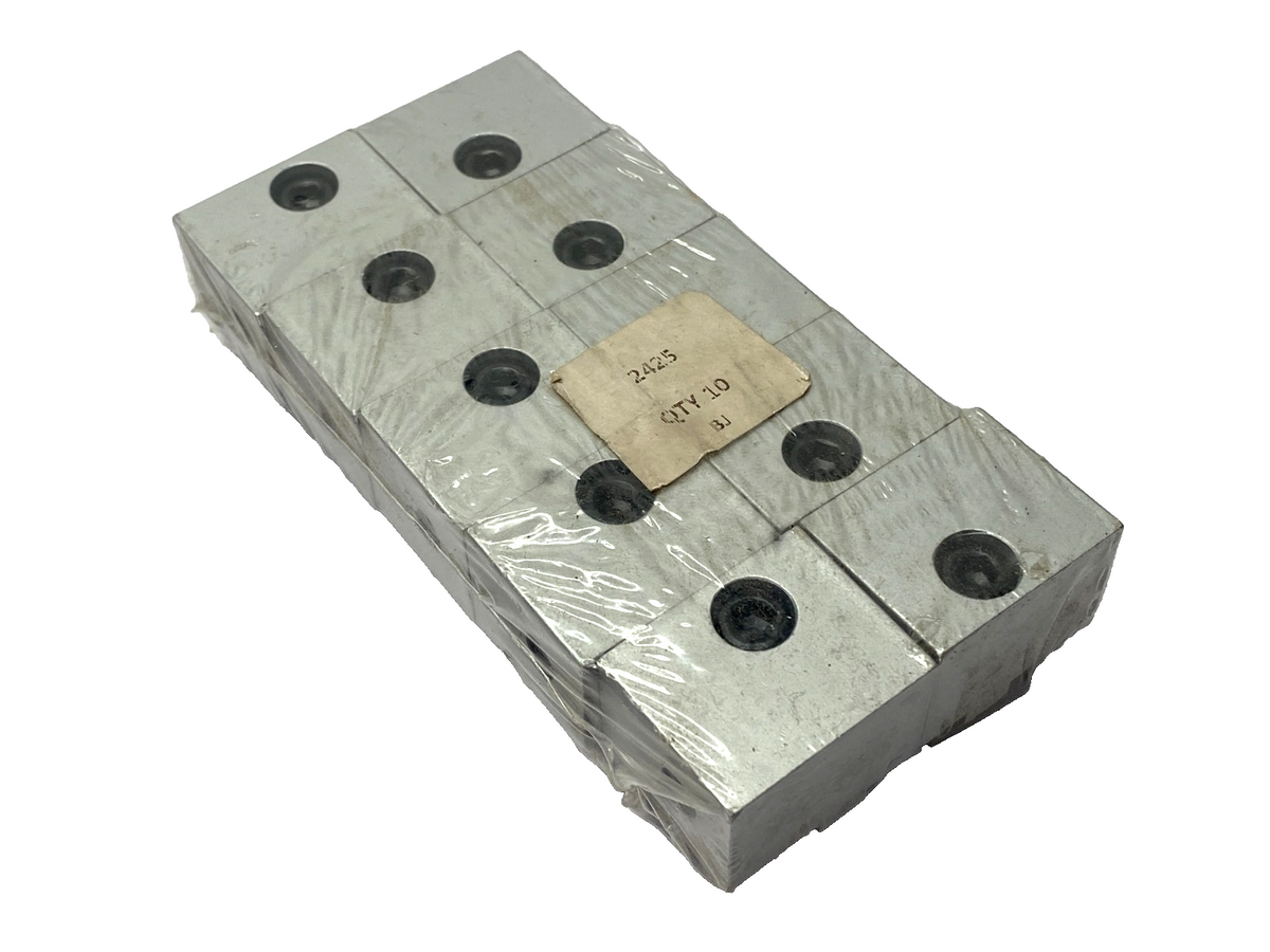 80/20 2425 Aluminum Panel Mount Block for T-Slot, 15 Series, LOT OF 10 - Maverick Industrial Sales