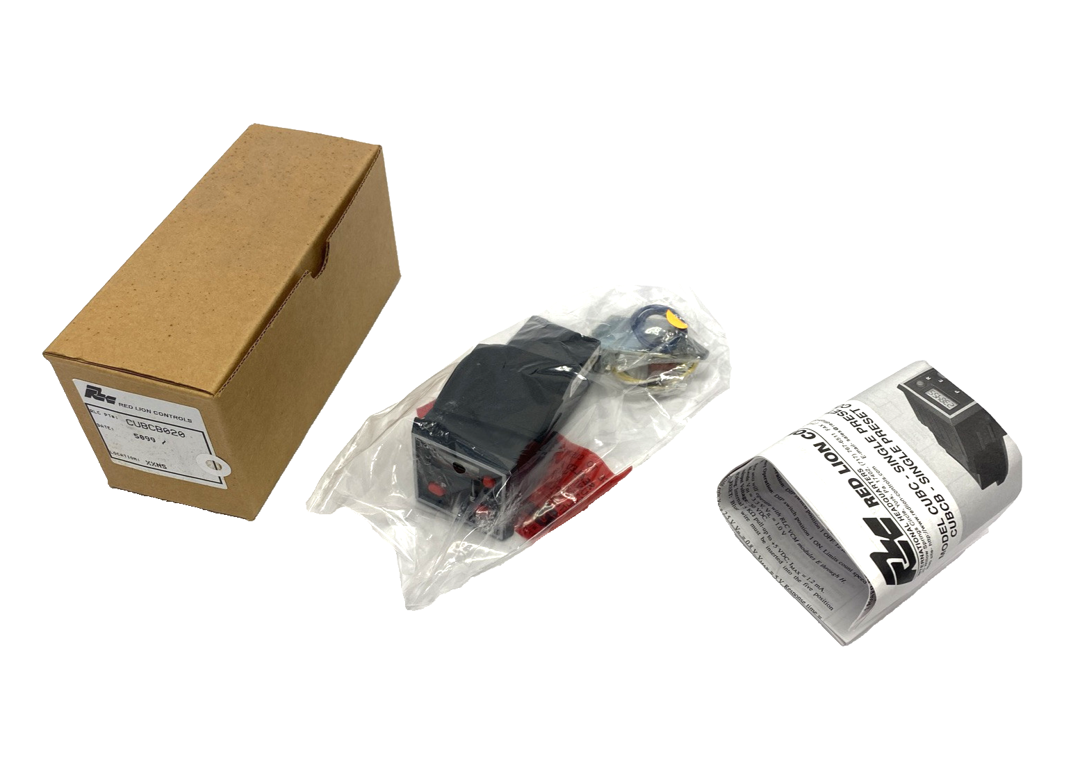 Red Lion CUBCB020 Single Preset Counter w/ Batch Indication 10-28VAC - Maverick Industrial Sales