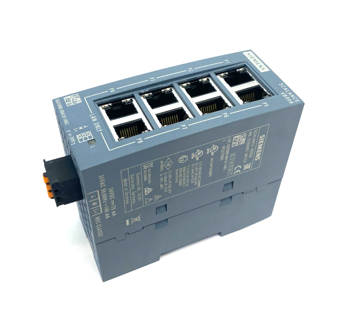 Siemens 6GK5008-0BA10-1AB2 SCALANCE XB008 Industrial Ethernet Switch 8-Port - Maverick Industrial Sales