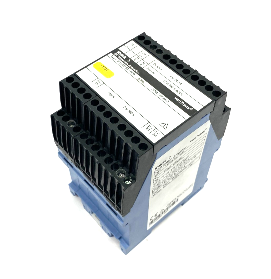 P42000 D3-0055, 74264/2258453 | Knick P42000 D3-0055 VariTrans DC-Isolation Amplifier 74264/2258453 - Used - Maverick Industrial Sales