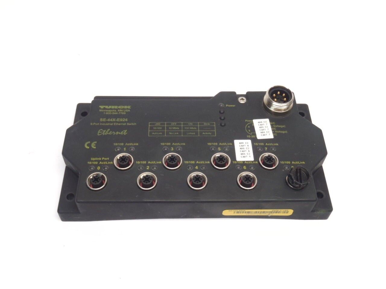 Turck SE-44X-E924 9-Port Industrial PLC Ethernet Switch 10-30 VDC - Maverick Industrial Sales