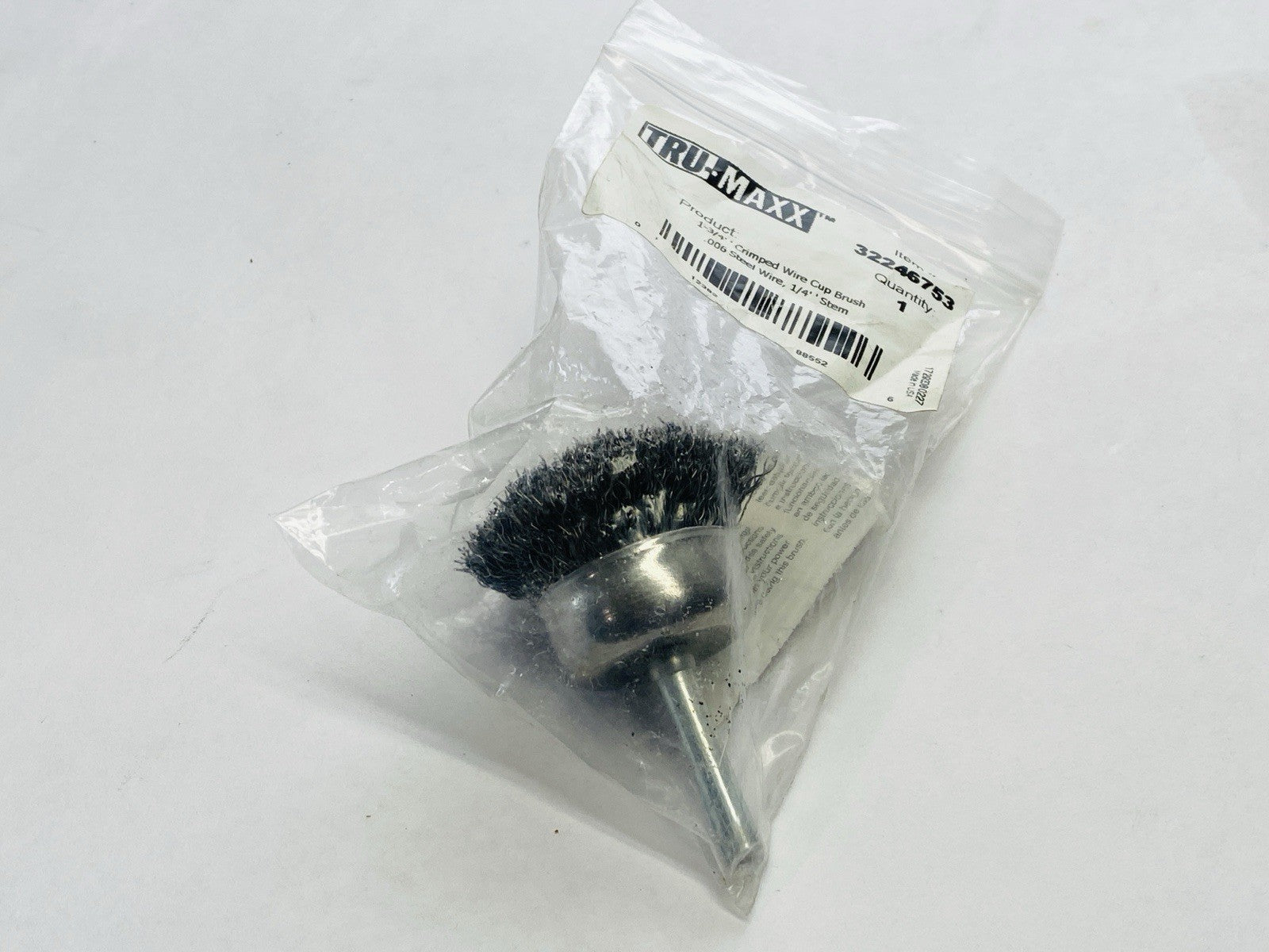 Tru-Maxx 32246753 Cup Brush 1-3/4" Diameter 0.006" Wire Diameter Steel Crimped - Maverick Industrial Sales