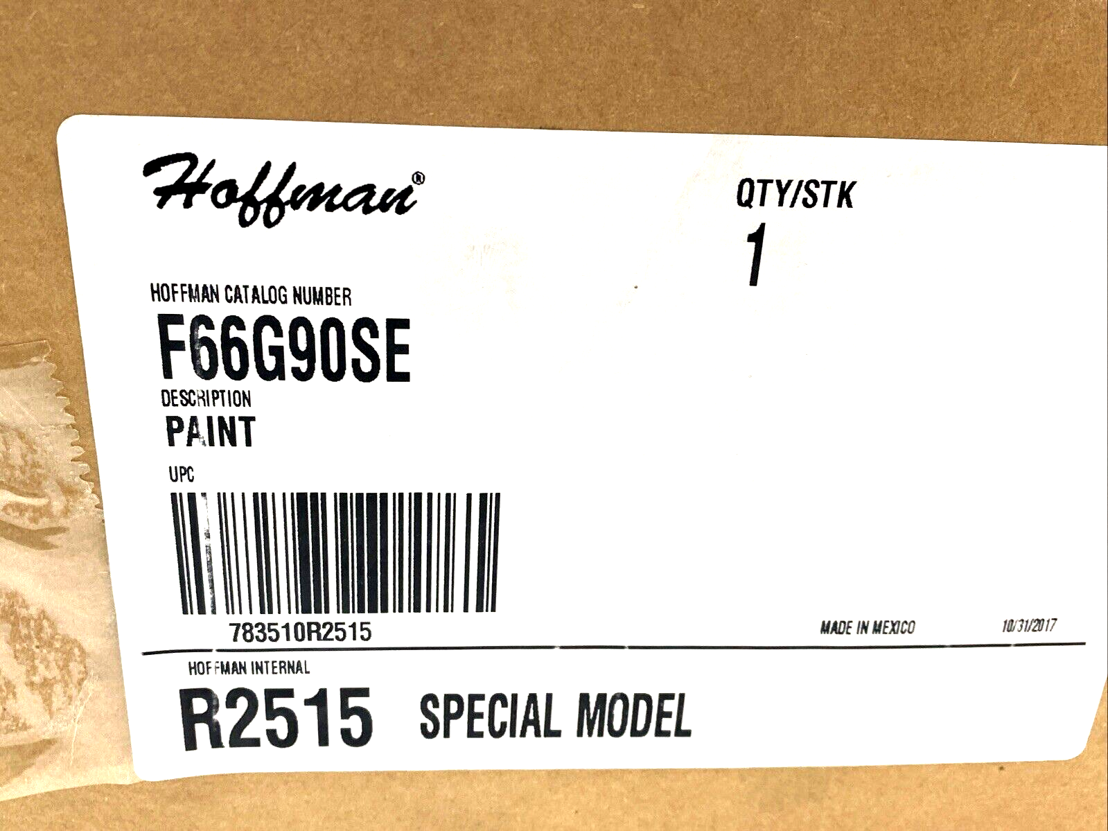Hoffman F66G90SE Wireway Elbow Sweep, 90 Degree, 6"x6", Light Gray R2515 - New – Open box - Maverick Industrial Sales