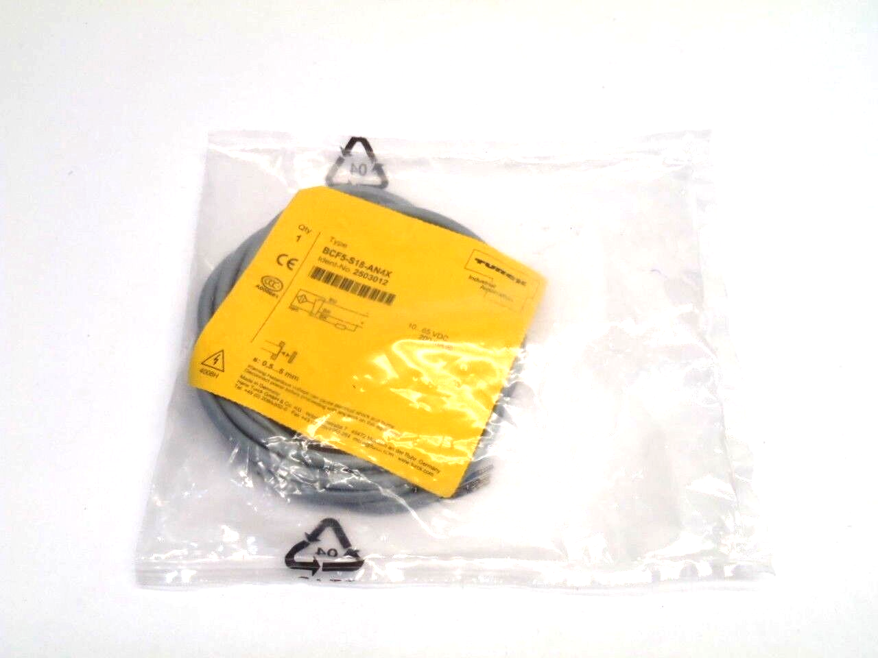 Turck BCF5-S18-AN4X Capacitive Sensor 10-65VDC 2503012 - New – Open box - Maverick Industrial Sales