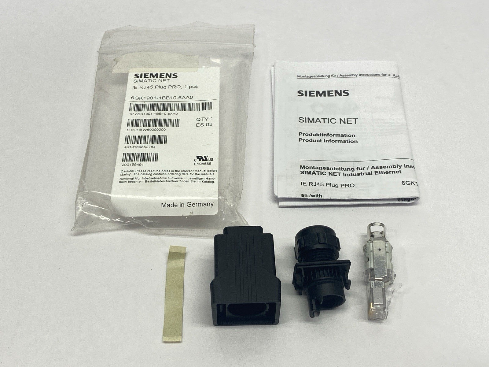 Siemens 6GK1901-1BB10-6AA0 SIMATIC IE RJ45 Plug PRO - Maverick Industrial Sales