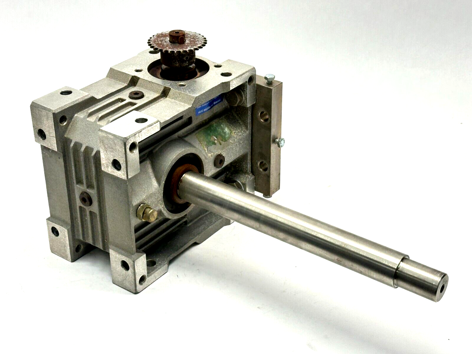 Atlanta Right Angle Worm Gear Drive Box 30mm - 25mm Stepped Keyed Shaft - Maverick Industrial Sales