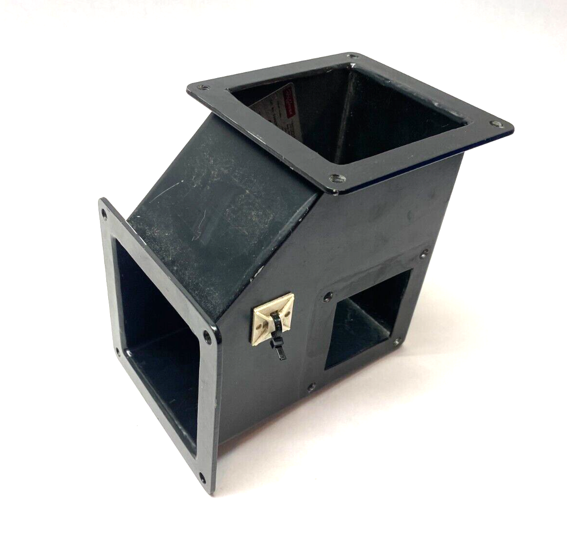 Hoffman F44WE90 nVent Feed-Through Wireway Elbow Fitting Black - Used - Maverick Industrial Sales