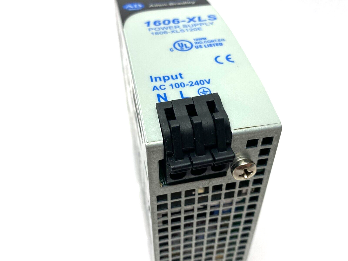1606-XLS120E | Allen Bradley Ser. A Single Phase Power Supply 24VDC 5A - Used - Maverick Industrial Sales